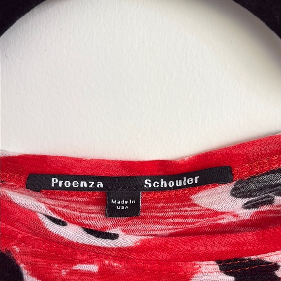 Proenza Schouler Trendy Red Patterned Women's Top - Picture 2 of 4